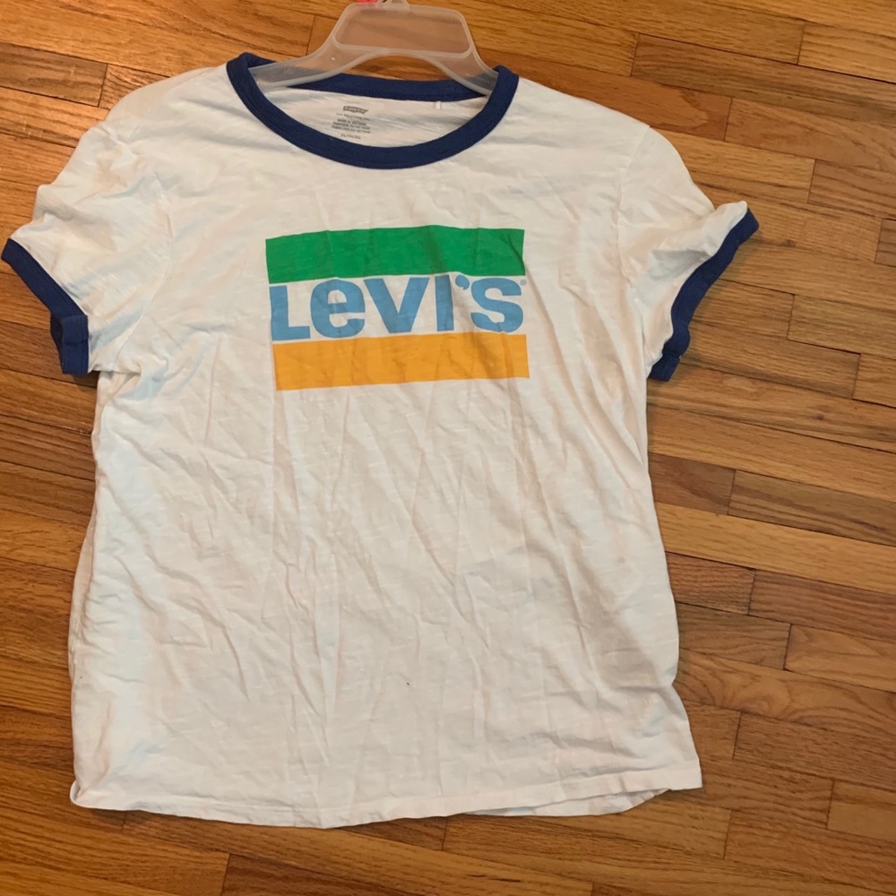 SOLD Levi’s XL Blue, Green, and Yellow T-Shirt